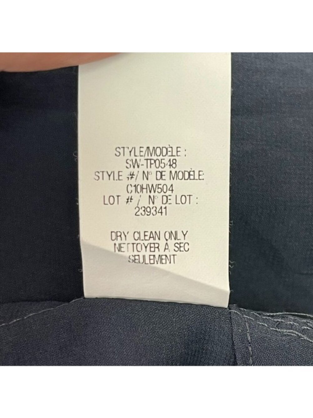 Helmut Lang Sheer Draped Morse Wrap Blouse Blue Grey Asymmetric Top Women's L - Picture 12 of 12